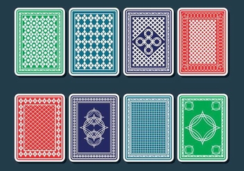 Playing Card Back Vectors - Kostenloses vector #401997